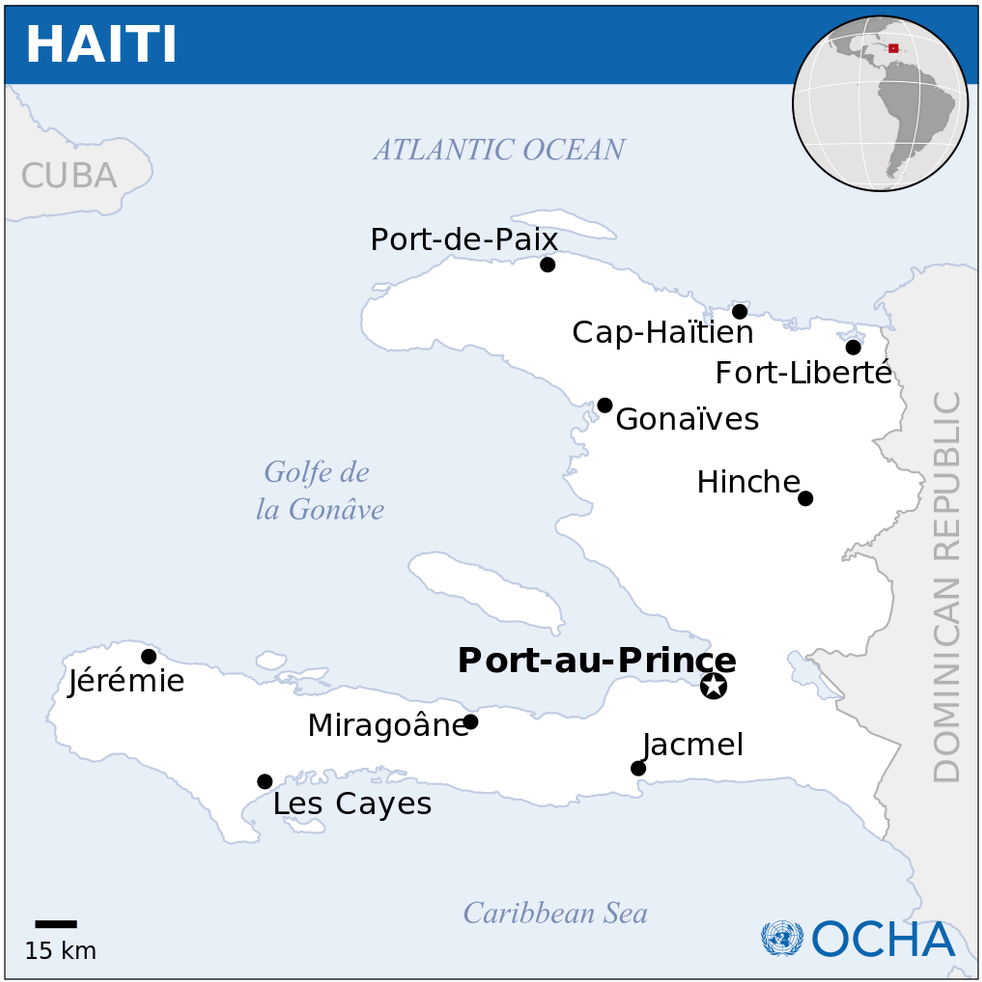 haiti location map