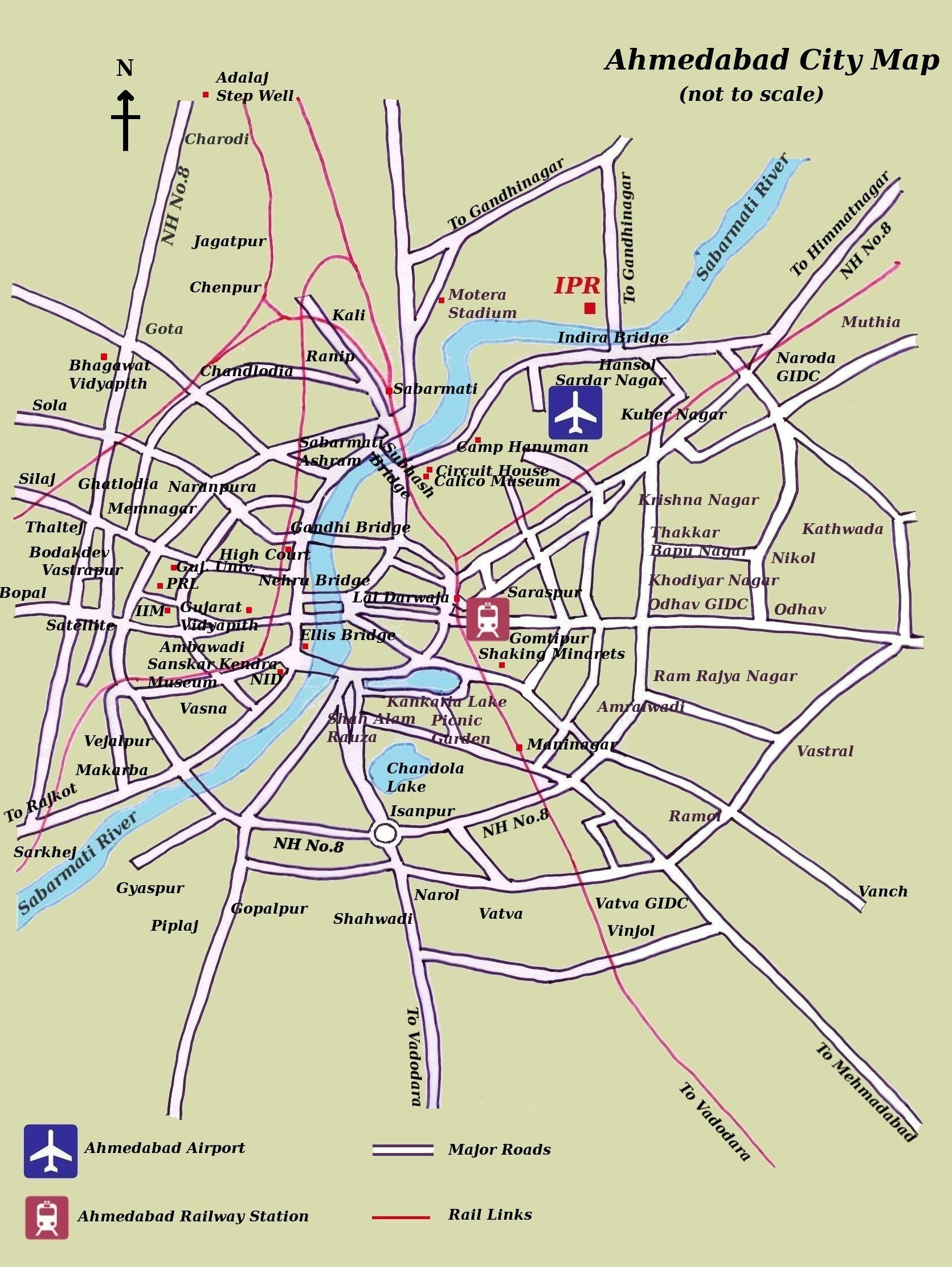 ahmedabad city map