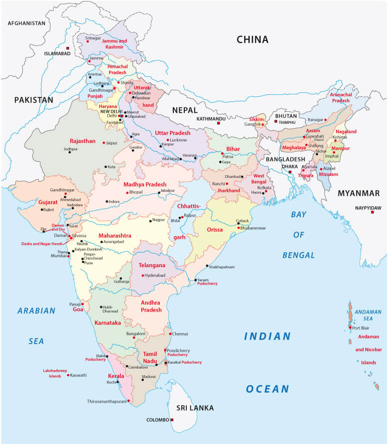 Administrative Map of India