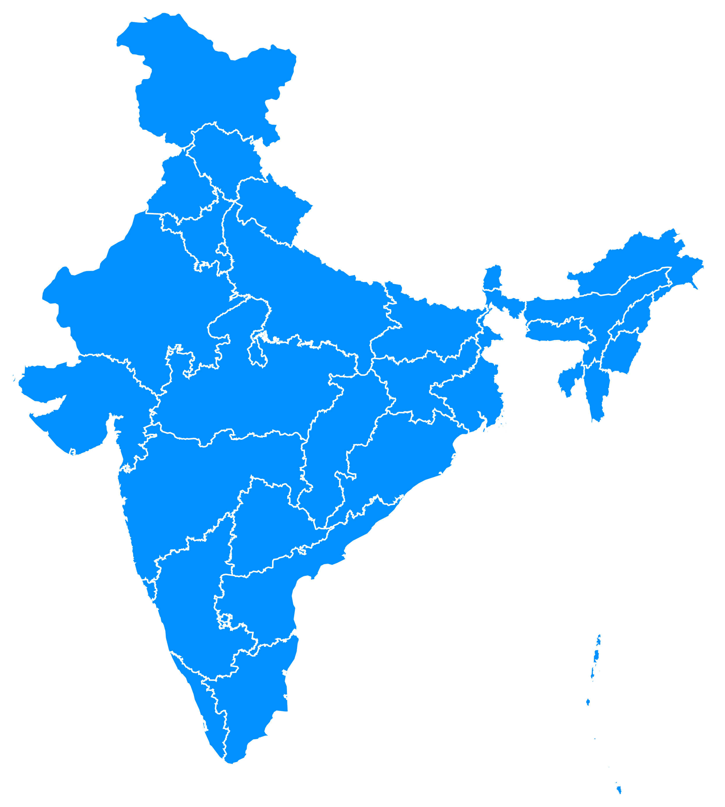 India Blank Map