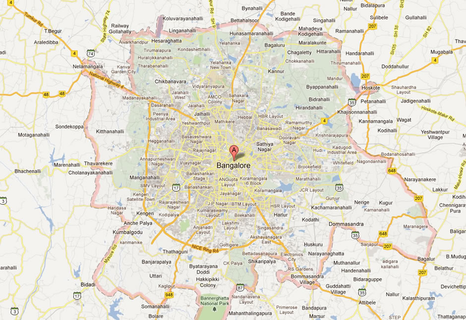 Bangalore Map With Area Names Bangalore Map Bangalore Map With Area Names Bangalore Map