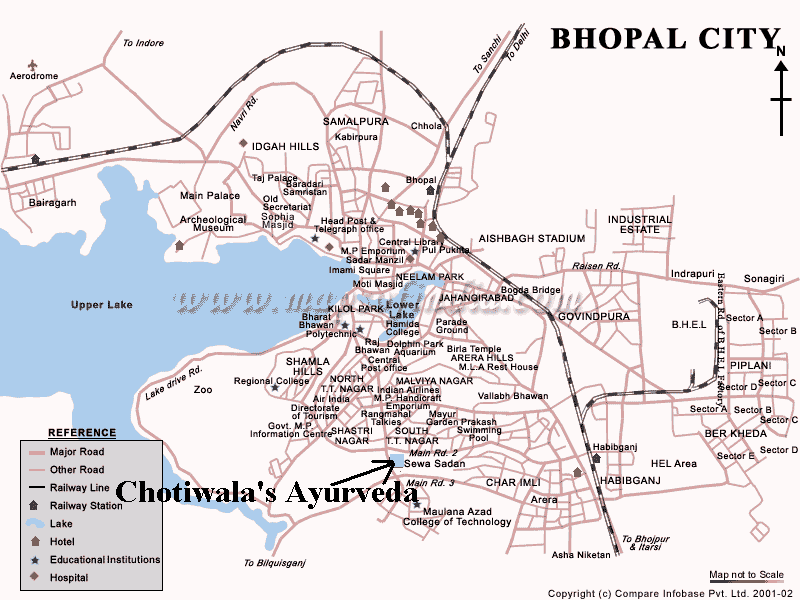 Bhopal city center map