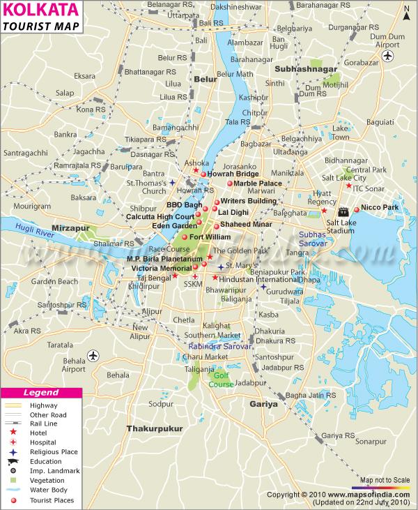 Kolkata City Map Pdf Calcutta Map