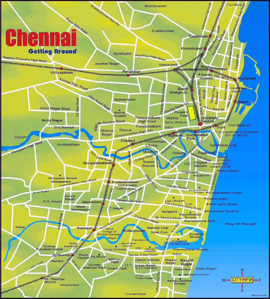 chennai city map