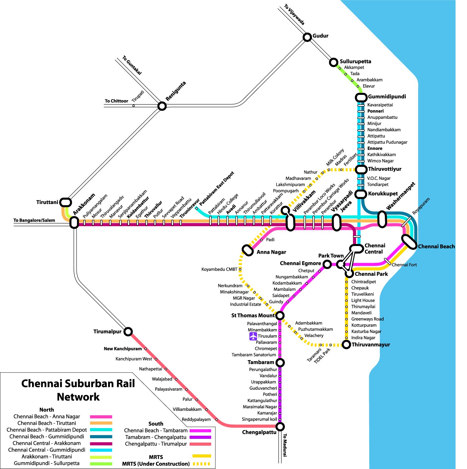 chennai rail map