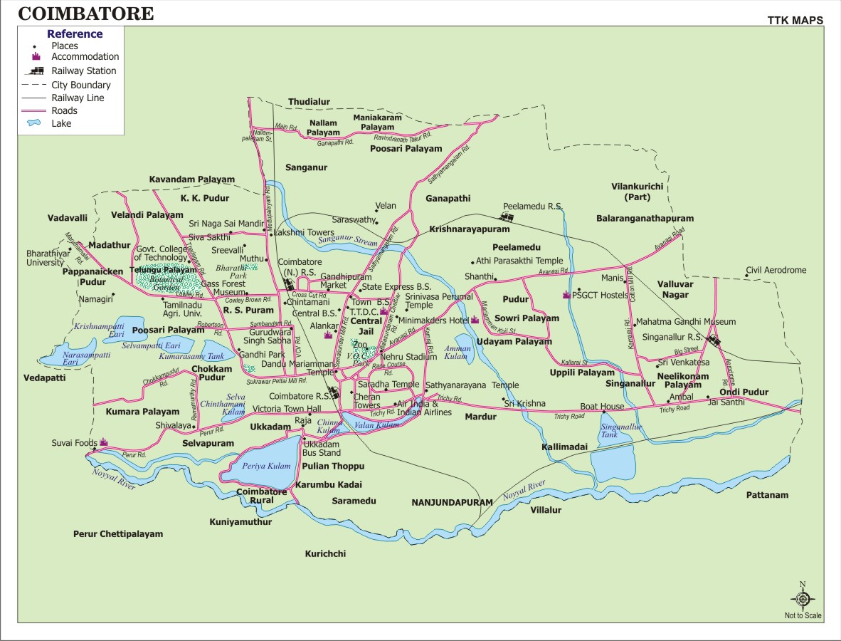 Coimbatore Map