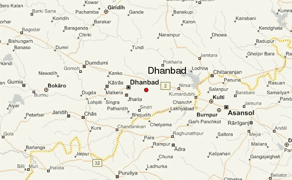 Dhanbad asansol map