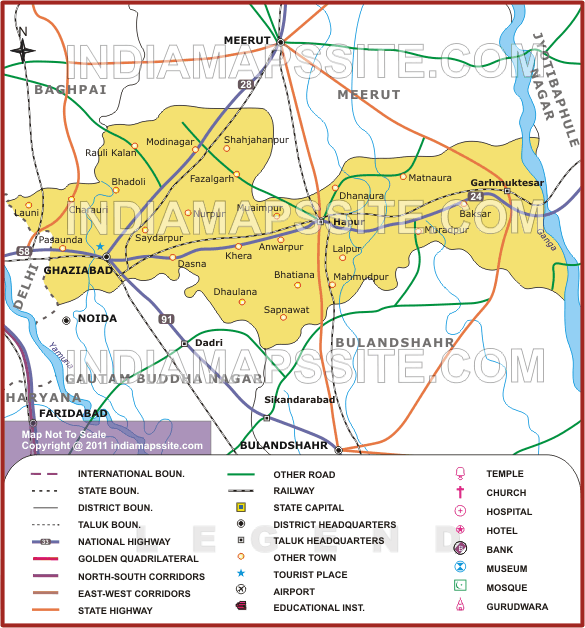 ghaziabad district map