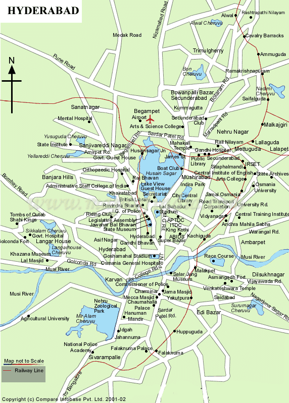 map of hyderabad