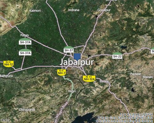 Jabalpur satellite image