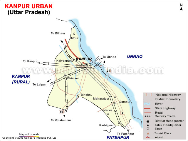 kanpur urban map