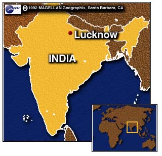 india lucknow map