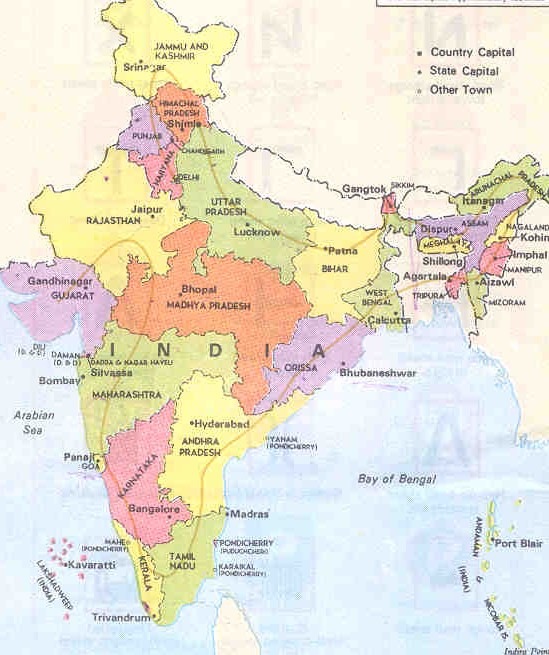 Madras india map