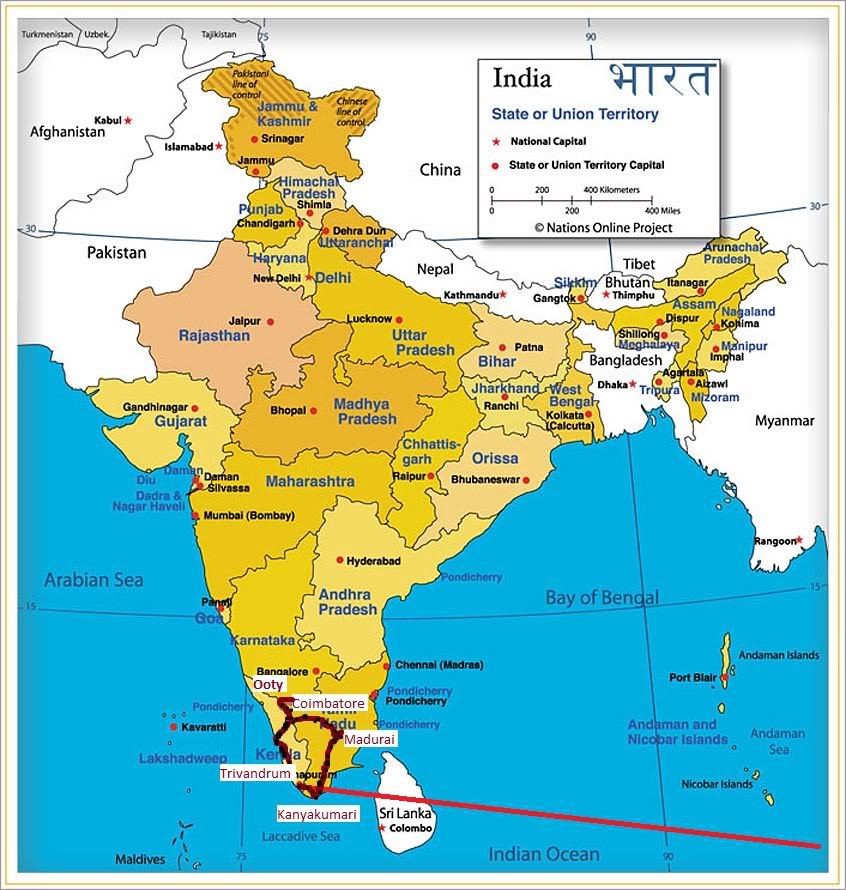 Madurai india map
