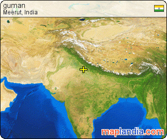 Meerut india satellite image