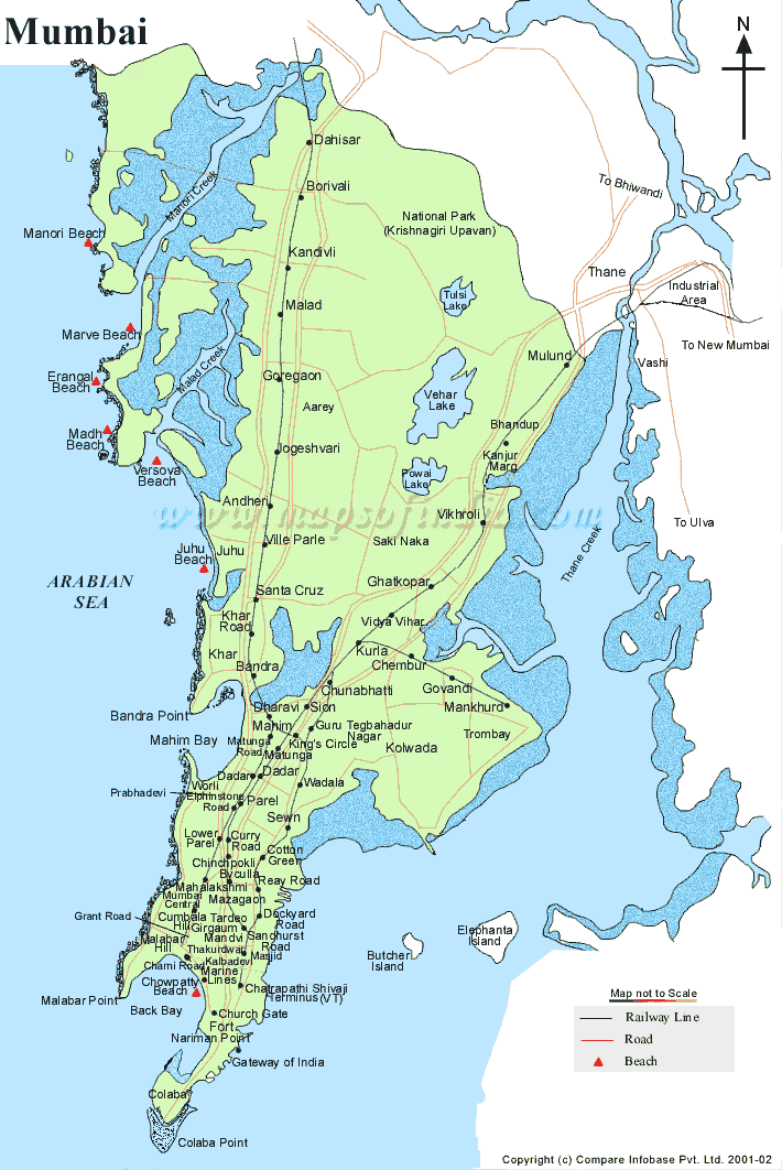 Greater Mumbai Map Pdf Mumbai Map