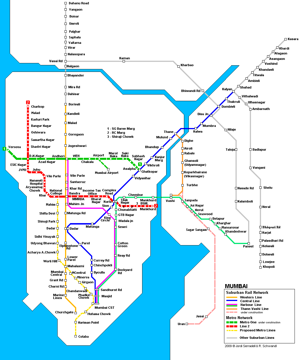 mumbai metro map