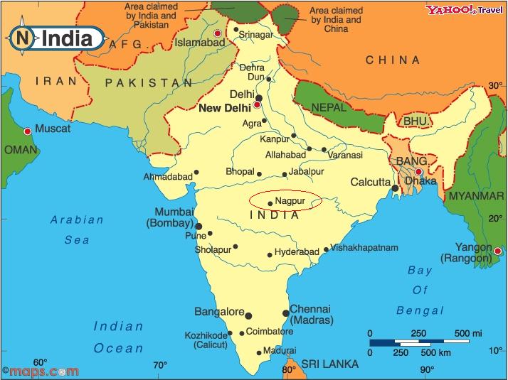 India Nagpur Map