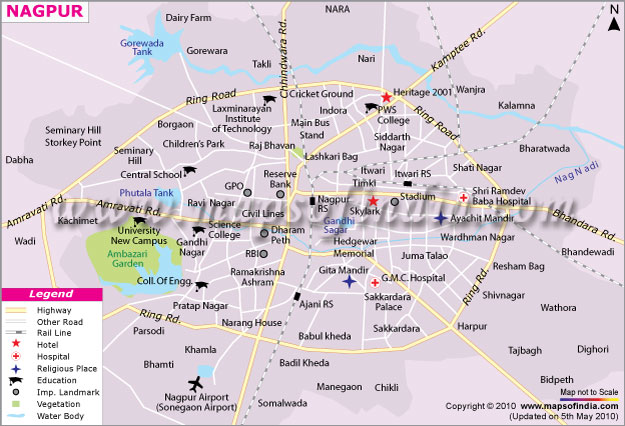 Nagpur map