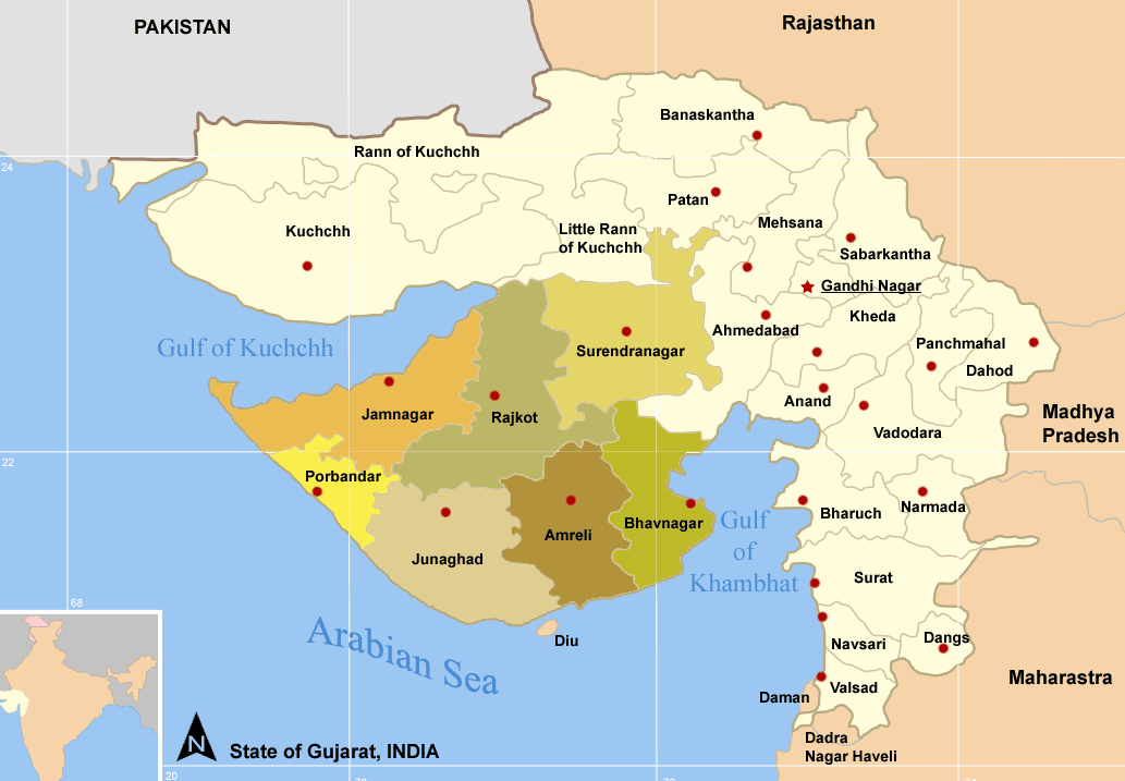 Rajkot map