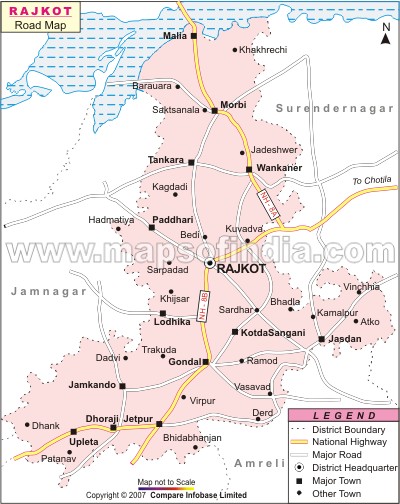 Rajkot road map