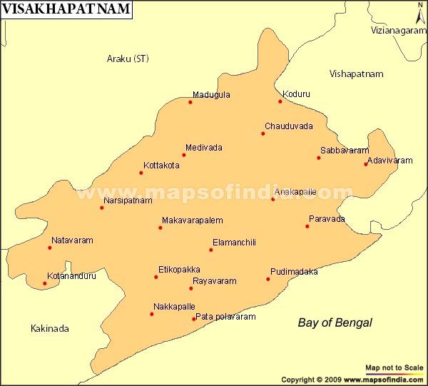 Vishakhapatnam province map