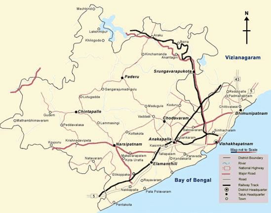 Vishakhapatnam road map
