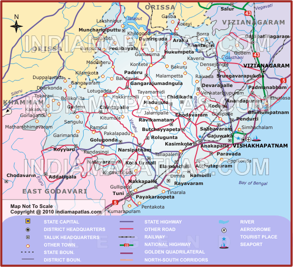 visakhapatnam district map