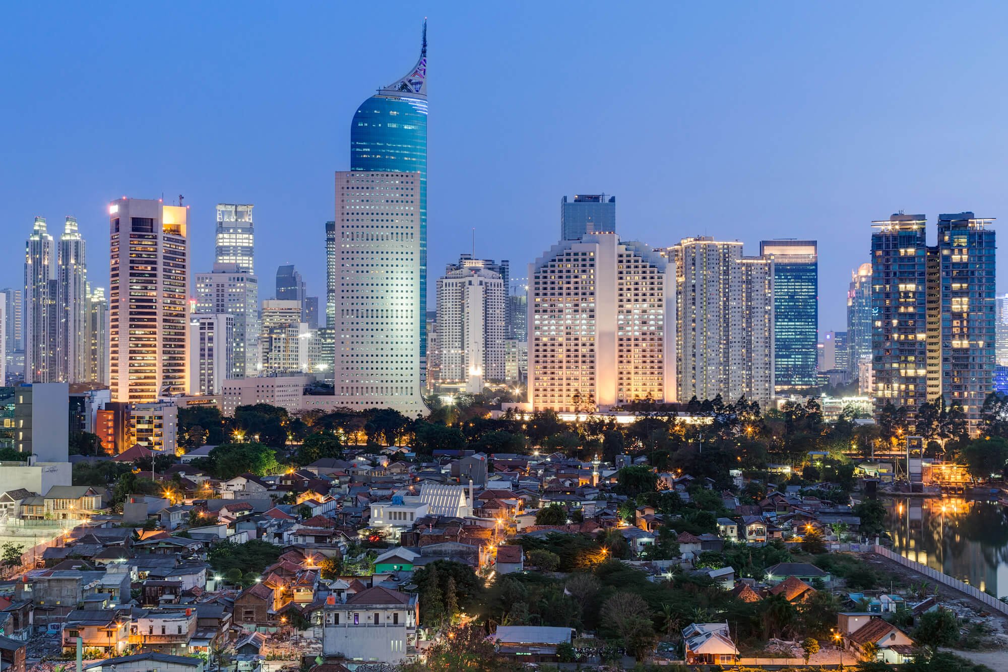 Jakarta downtown skyline