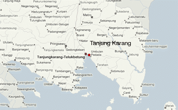 Bandar Lampung indonesia map