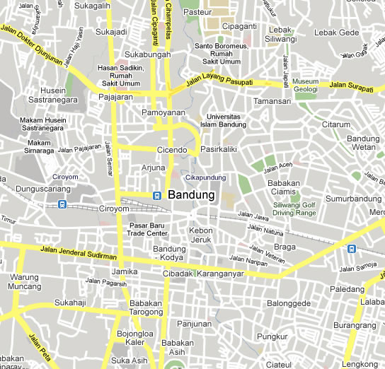 bandung map indonesia