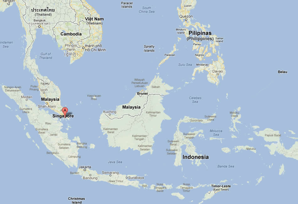 map of Batam indonesia