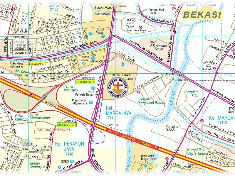 Bekasi center Map