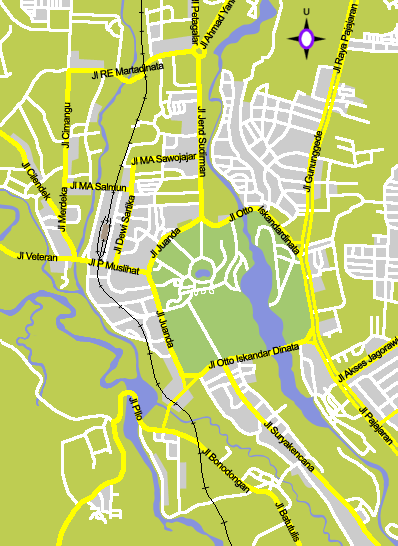 Bogor city center map
