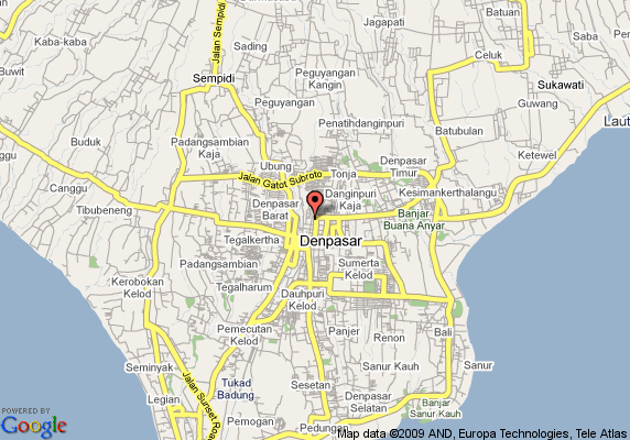 Denpasar city map