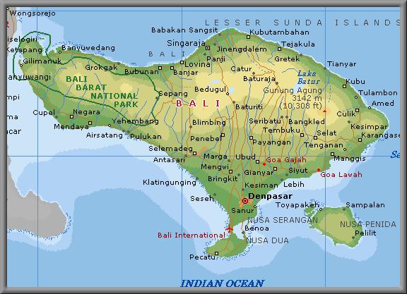 bali Denpasar map