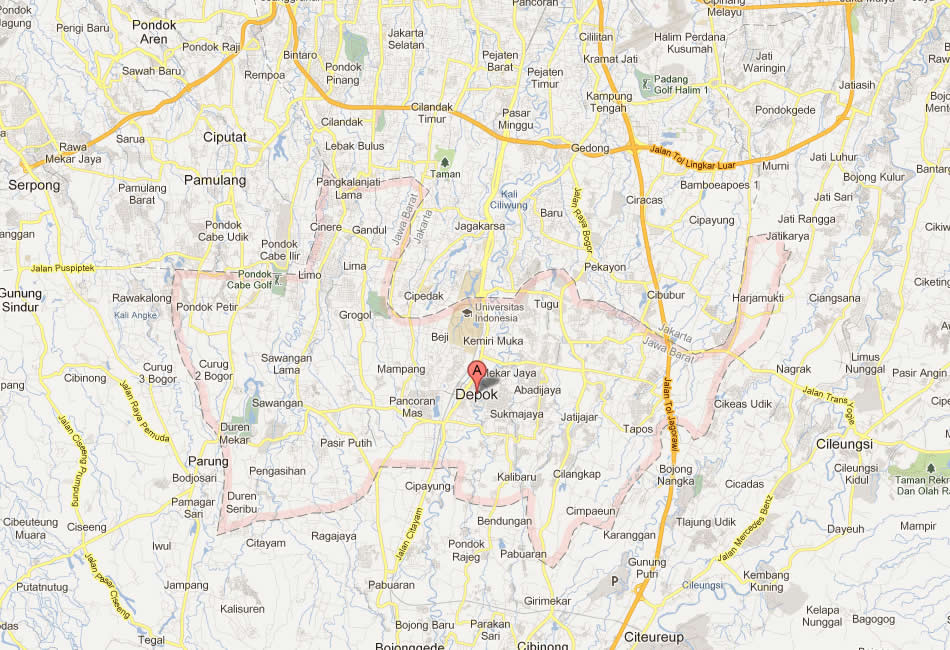 Depok Map Depok Map