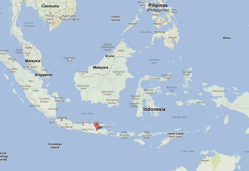 map of Malang indonesia