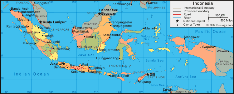 Map of Indonesia