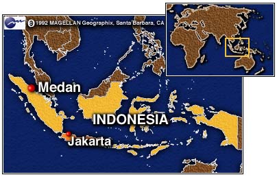Medan indonesia map