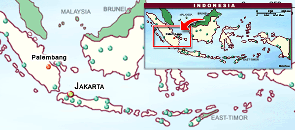 map Palembang