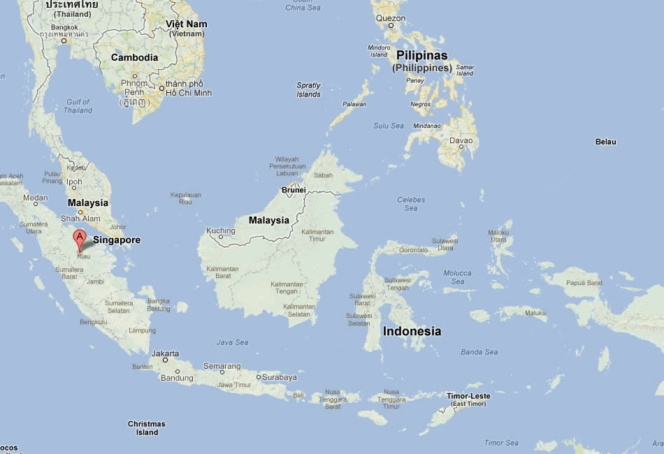 map of Pekanbaru indonesia