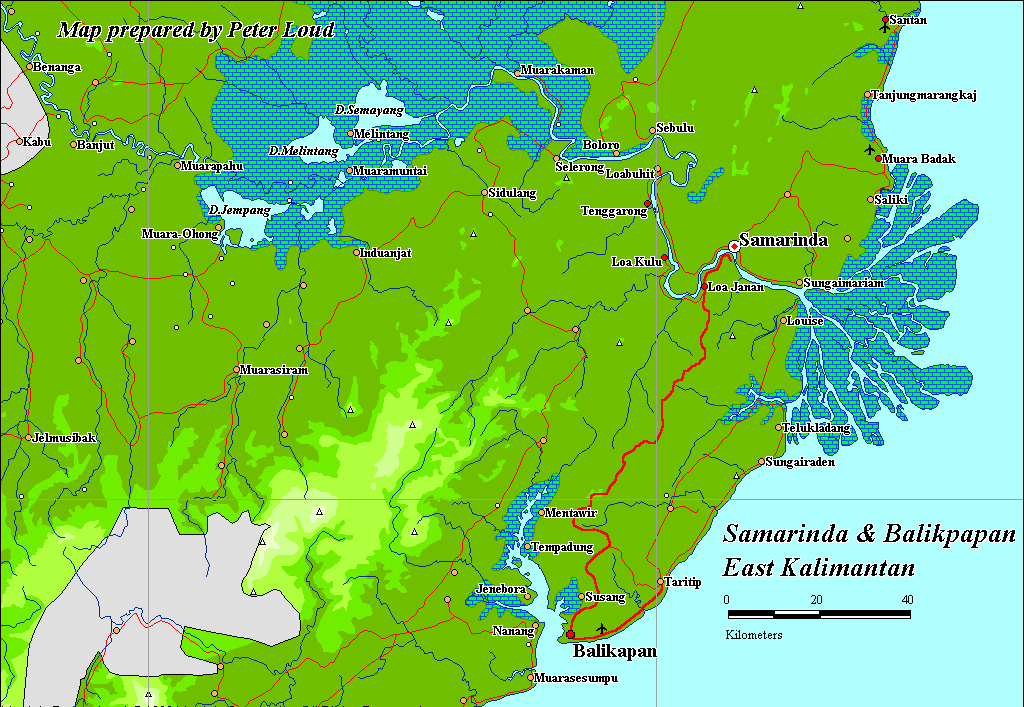 Samarinda regional map