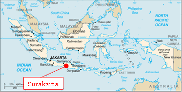 indonesia surakarta map