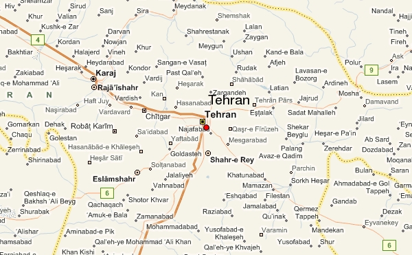 tehran map