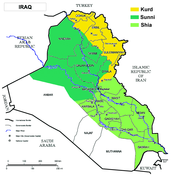 iraq groups map