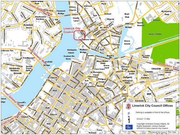 Limerick Street Map