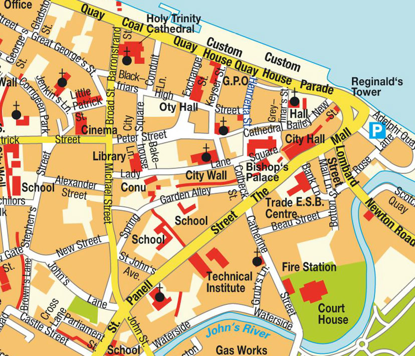 lucan city center map