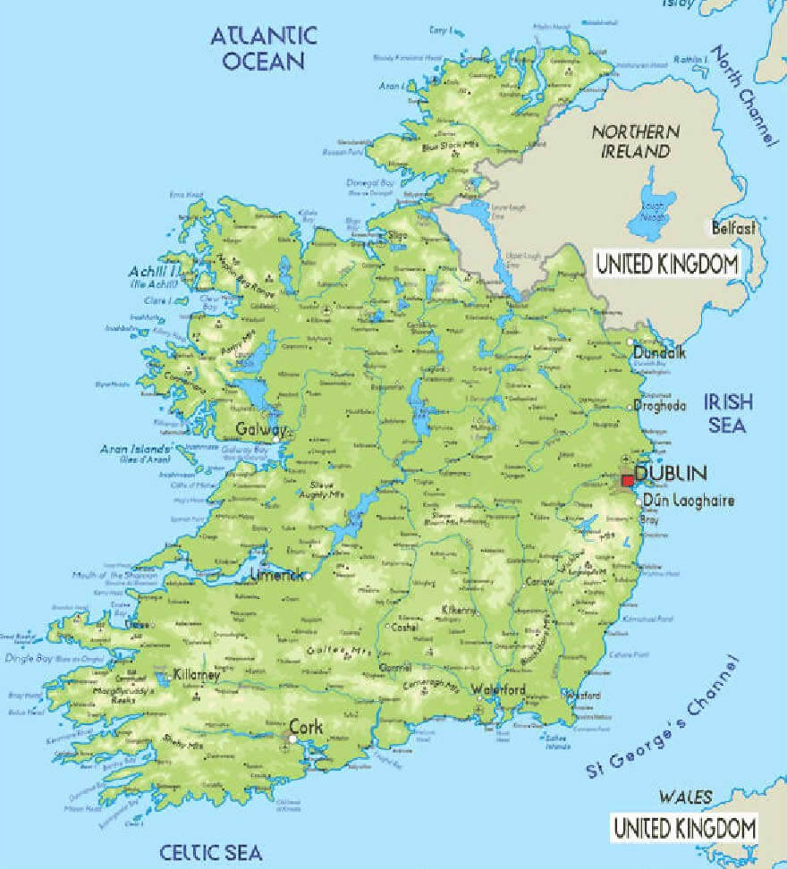 Ireland National Map