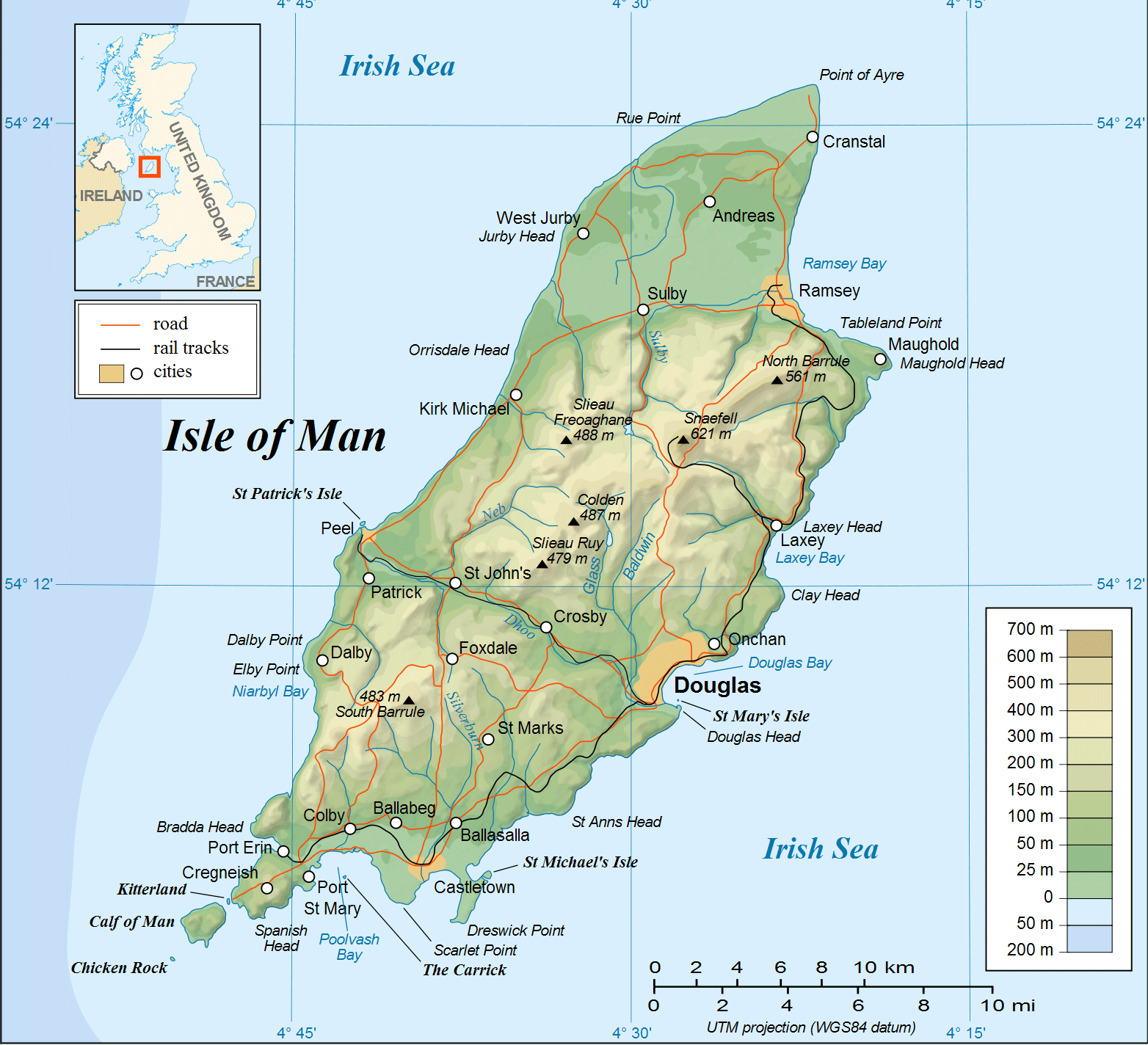 map of isle of man